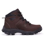 Bota Coturno Adventure Confort Arizona em Couro Legítimo Palmilha em Gel com C.A Café