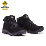 Bota Coturno Adventure Confort Arizona em Couro Legítimo Palmilha em Gel com C.A Preto