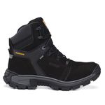 Bota Coturno Adventure Confort Edge em Couro Legítimo Palmilha em Gel com C.A Preto