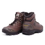 Bota Adventure Coturno Militar Confort em Couro Legítimo Cano Alto Chocolate