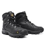 Bota Adventure Coturno Militar Confort em Couro Legítimo Cano Alto Preto