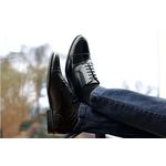 Sapato Social Masculino Oxford Em Couro 100% Couro