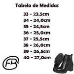 Coturno Feminino Confort em Couro - Preto