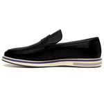 Sapato Casual Masculino London em Couro Sola Branca Luxuoso