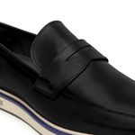 Sapato Casual Masculino London em Couro Sola Branca Luxuoso