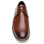 Sapato Casual Masculino Mönaco em Couro Sola Branca Luxuoso 