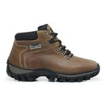 Coturno Adventure Confort Em Couro Palmilha Gel - Amarelo