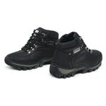 Coturno Adventure Confort em Couro Palmilha Gel - Preto