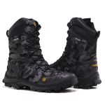 Bota Tática Militar Confort em Couro Palmilha em Gel Cano Alto 
