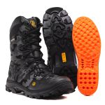 Bota Tática Militar Confort em Couro Palmilha em Gel Cano Alto 