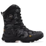 Bota Tática Militar Confort em Couro Palmilha em Gel Cano Alto 
