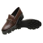 Sapato Mocassim Feminino Tratorado - Marrom