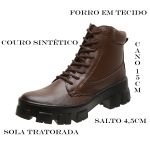 Coturno Feminino Sola Tratorada - Marrom