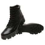 Coturno Feminino Sola Tratorada - Preto