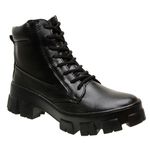 Coturno Feminino Sola Tratorada - Preto