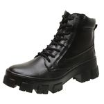 Coturno Feminino Sola Tratorada - Preto