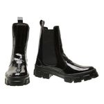 Bota Chelsea Feminina Cano Alto Sola Tratorada Luxuosa