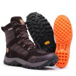 Bota Adventure Militar Confort em Couro Cano Alto - Café