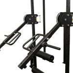 Gaiola Power Rack + Jammer Arms Braço Articulado com Regulagem + J-hook