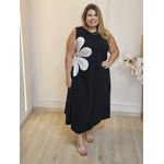VESTIDO BELLA FLOR PRETO