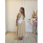 VESTIDO BELLA FLOR NULA MANGA NUDE