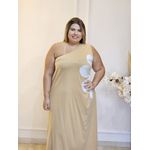 VESTIDO BELLA FLOR NULA MANGA NUDE