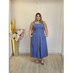 VESTIDO ALÇA LINHO AZUL JEANS 