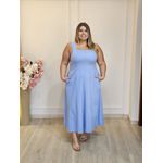 VESTIDO ALÇA LINHO AQUAMARINE