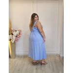 VESTIDO ALÇA LINHO AQUAMARINE