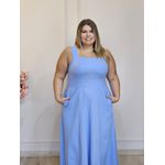 VESTIDO ALÇA LINHO AQUAMARINE