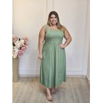 VESTIDO ALÇA LINHO PISTACHE