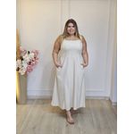 VESTIDO ALÇA LINHO CRU