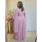 VESTIDO DE FESTA LONGO GLAMOUR ROSE