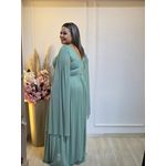 VESTIDO DE FESTA LONGO GLAMOUR VERDE OLIVIA 
