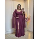 VESTIDO DE FESTA LONGO GLAMOUR MARSALA