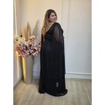 VESTIDO DE FESTA LONGO GLAMOUR PRETO