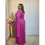 VESTIDO DE FESTA LONGO GLAMOUR FUCSIA