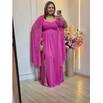 VESTIDO DE FESTA LONGO GLAMOUR FUCSIA