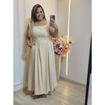 VESTIDO LIZ BEGE