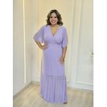 VESTIDO ELLEGANCE EM TULE LAVANDA BRILHO