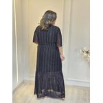 VESTIDO ELLEGANCE EM TULE PRETO BRILHO