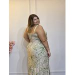 VESTIDO ZOE BEGE/VERDE