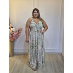 VESTIDO ZOE BEGE/VERDE
