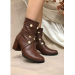 Bota Cano Médio Com Enfeite - Terra