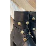 Bota Cano Médio Com Enfeite - Preto
