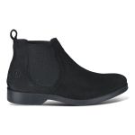 Bota Chelsea Masculina Confortavel em Camurça Legitima Preto