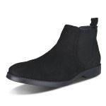 Bota Chelsea Masculina Confortavel em Camurça Legitima Preto
