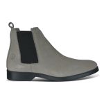 Bota Chelsea Masculina Confortavel em Camurça Legitima Cinza