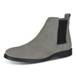 Bota Chelsea Masculina Confortavel em Camurça Legitima Cinza