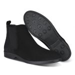 Bota Chelsea Masculina Confortavel em Camurça Legitima Preto